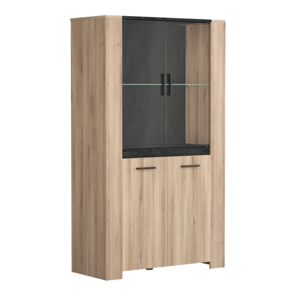 Vitrinekast Sheffield 100x175 cm Kronberg eiken