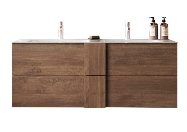 Vrijhangende wastafel JUPITER 122 cm breed met waskom