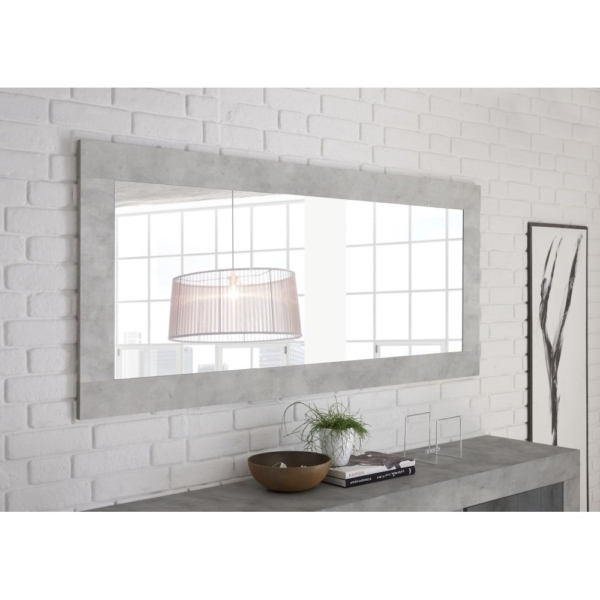 Wandspiegel Urbino 170 cm breed in grijs beton