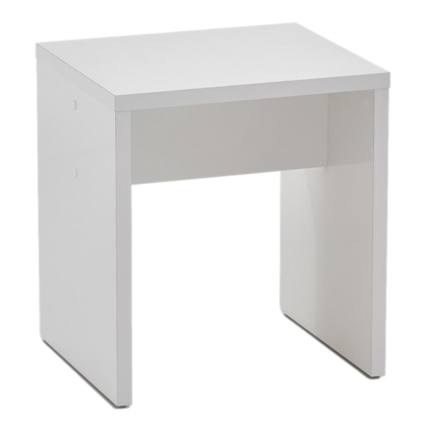 Zitkrukje Schminki 44 cm hoog in wit