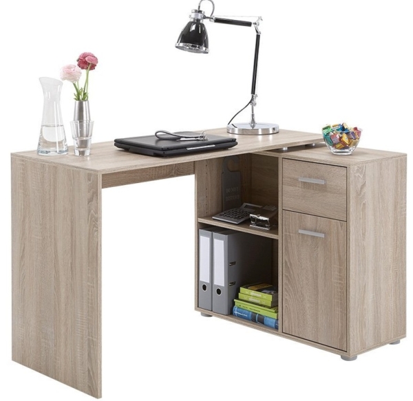 Hoekbureau Albert 117 cm breed in eiken