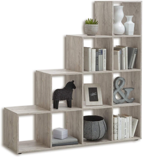 Vakkenkast Mega met 6 vakken zand eiken