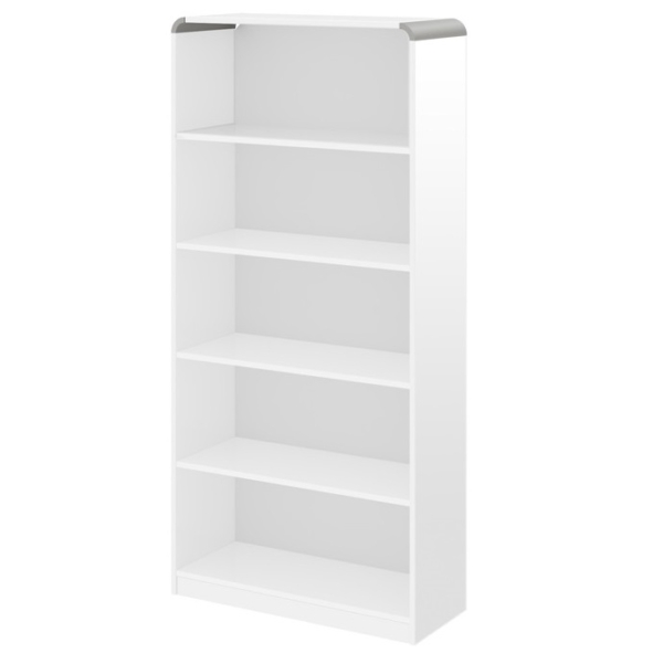 Open boekenkast Murano 190 cm hoog in hoogglans wit