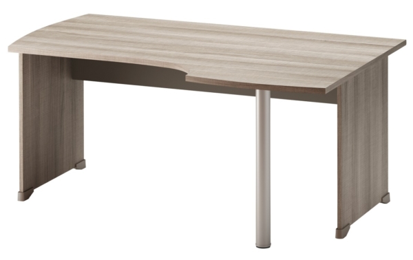 Bureau Jazz Rechts 160 cm breed in grijs eiken