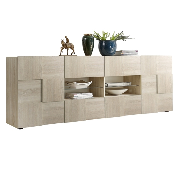 Dressoir Dama 241 cm breed in eiken