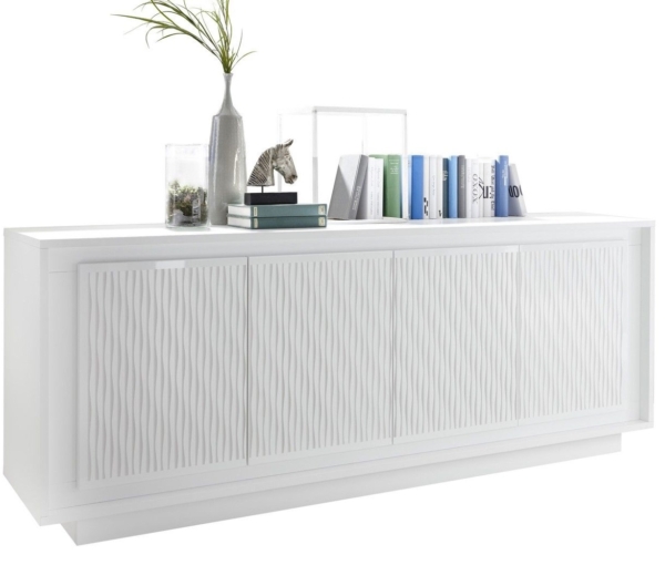 Dressoir Malibu 207 cm breed in wit