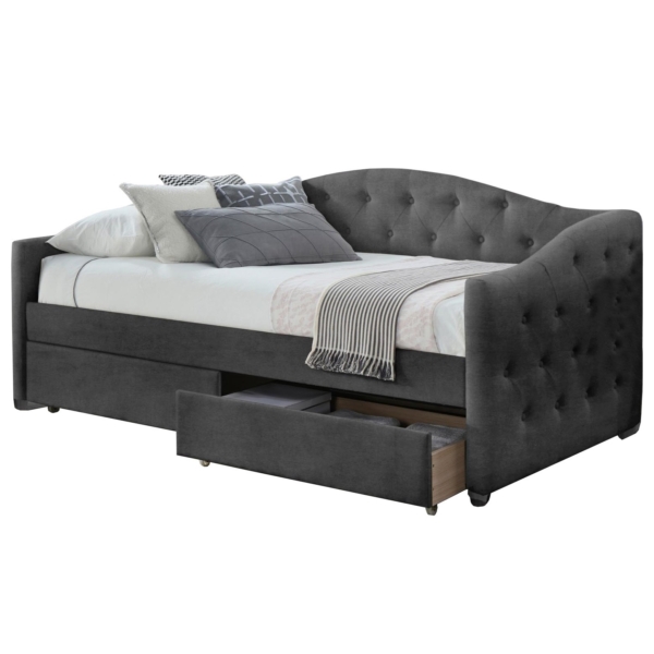 Eenpersoonsbed Aloha 215 cm breed grijs