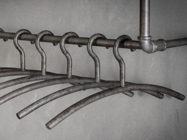 Garderobehanger set Factory 6 Stuks in oud zilver