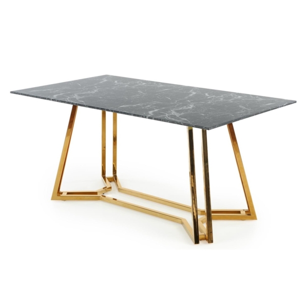 Glazen eettafel Konami 160 cm breed