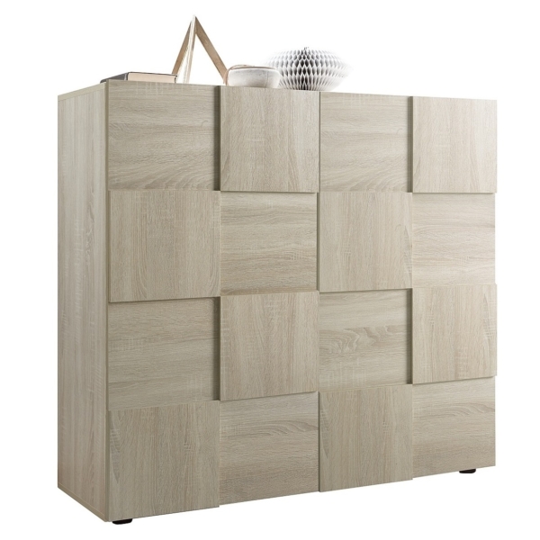 Dressoir Dama 111 cm hoog in sonoma eiken