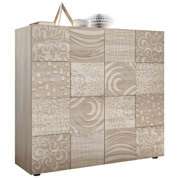 Opbergkast Miro 121 cm breed in sonoma eiken