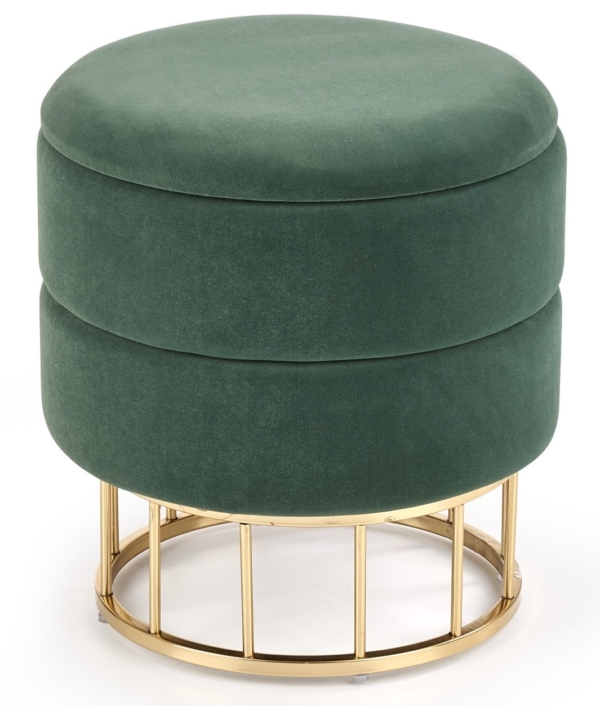 Poef Minty 41 cm hoog in groen