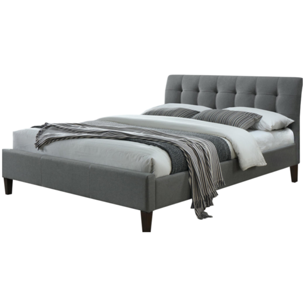 Tweepersoonsbed Samara 160x200 cm in grijs