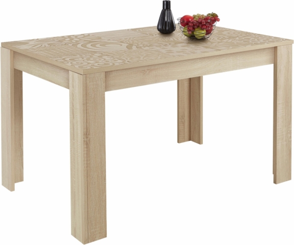 Uitschuifbare Eettafel Miro 137 tot 185 cm breed in sonoma eiken