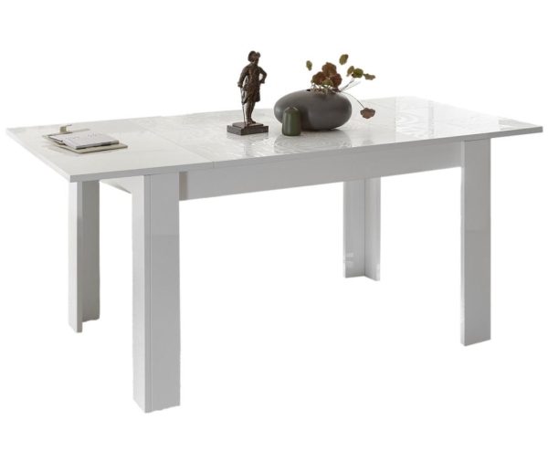 Uitschuifbare Eettafel Miro 180 tot 228 cm breed in hoogglans wit