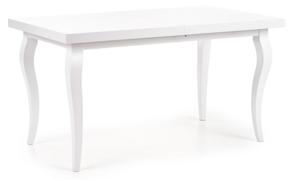 Uitschuifbare eettafel Mozart 140 tot 180 cm breed in wit
