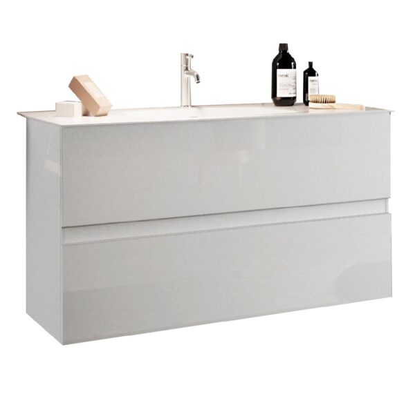 Vrijhangende wastafel START 82 cm breed met waskom