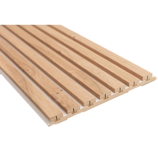 Wandpaneel Pedro 30x277 eiken met wit