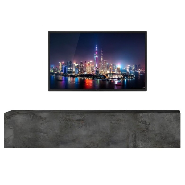 Zwevend Tv-meubel Tesla 138 cm breed Oxid