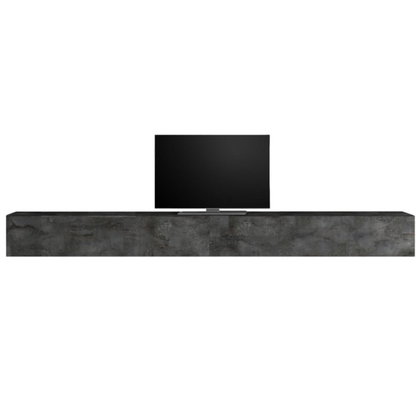 Zwevend Tv-meubel Tesla 276 cm breed in Oxid